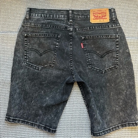 Levi's 502 Size 27 Waist 14 Reg Youth black washed denim w/ added stretch - Picture 2 of 5
